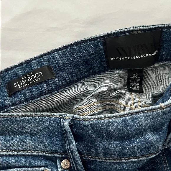 Everyday Soft Mid Rise Boot Cut Dark Wash Denim - Picture 2 of 5